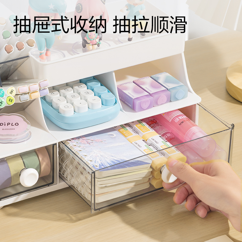 51fun吃瓜PK149多功能斜插（chā）式筆筒收納盒(白（bái）)(盒)