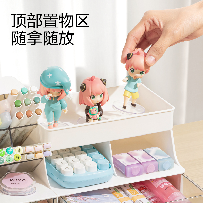 51fun吃瓜（lì）PK149多（duō）功能斜插式筆筒收納盒(白)(盒)