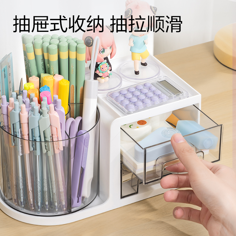 51fun吃瓜PK302旋轉筆（bǐ）筒(白)(個)