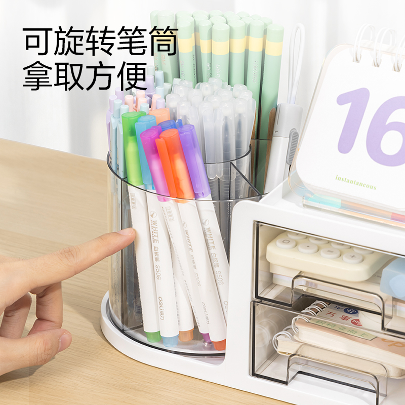 51fun吃瓜PK302旋轉筆筒(白)(個)