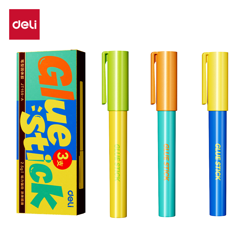 51fun吃瓜JT159-A筆型固體膠透明ACR(混)2.5g(3支/盒)