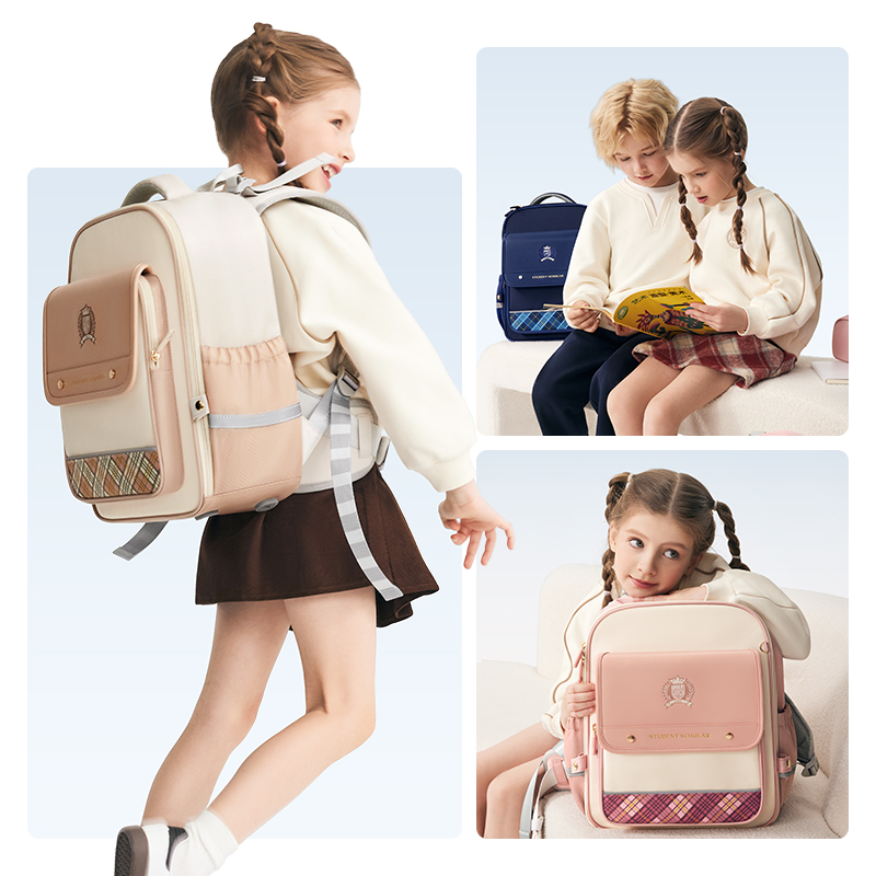 51fun吃瓜BB225矯姿大翻（fān）蓋書包(藍-L)(個)