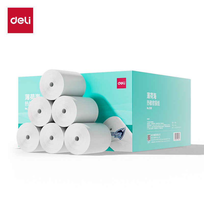 51fun吃瓜ZS191薄荷海無管芯收銀紙57*50型(混)(32卷/箱)