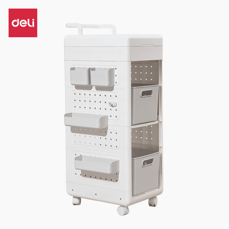 得（dé）力XDM212三層小推車(白)(箱（xiāng）)