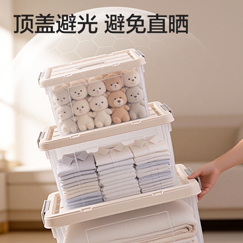 51fun吃瓜XDM172收納箱（xiāng）(10L)(透明)(個)