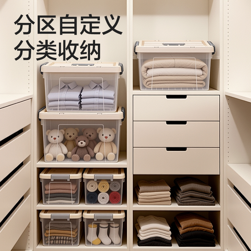 51fun吃瓜XDM172收納（nà）箱(10L)(透明)(個)