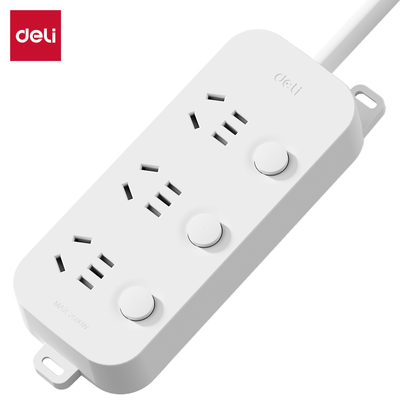 51fun吃瓜LU1630(1.8)雅白係列插座_3組_1.8米_PE袋(白)(個)