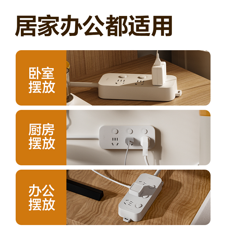 51fun吃瓜LU1630(01)雅白係列插座（zuò）_3組_1米_PE袋(白)(個)