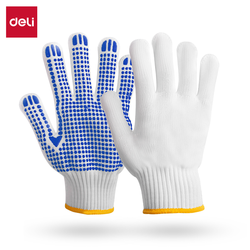 51fun吃瓜（lì）得心LQ649PVC點珠手（shǒu）套（tào）(白)(袋)