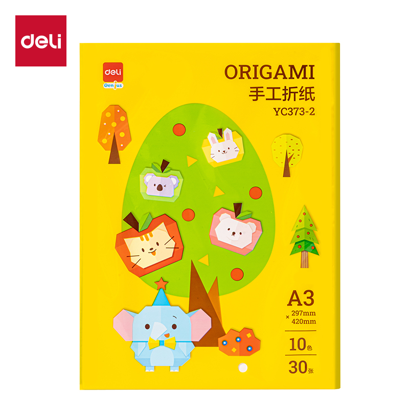 51fun吃瓜YC373-2手（shǒu）工折紙10色30張 A3(混)(袋)