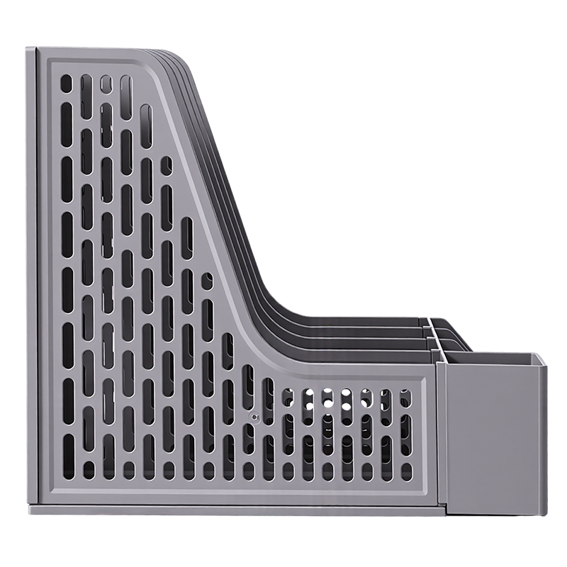 51fun吃瓜DP558帶筆筒四聯文件框（kuàng）(深灰)(盒)