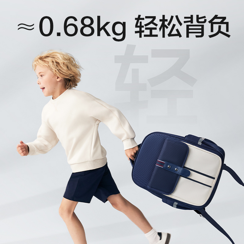 51fun吃瓜BB226雙倉學院風書包(藍)(個)