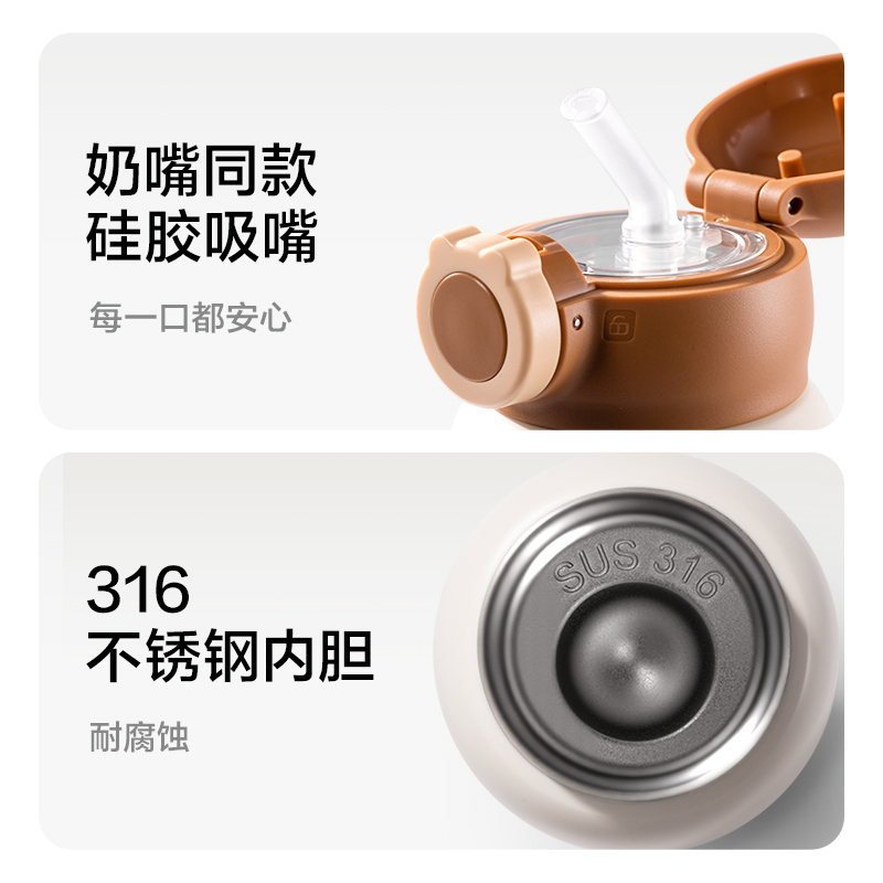 51fun吃瓜LL630兒童保溫杯(一（yī）杯多蓋)(630ml)(粉）