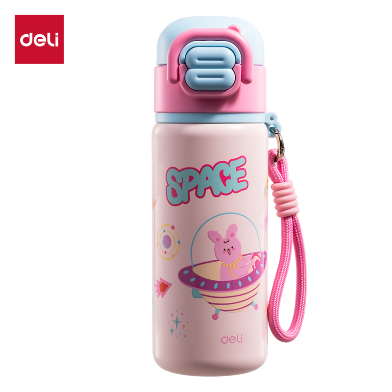 得（dé）力LL662學生保溫杯(雙飲杯)(480mL)(粉（fěn）色)(彩盒裝)