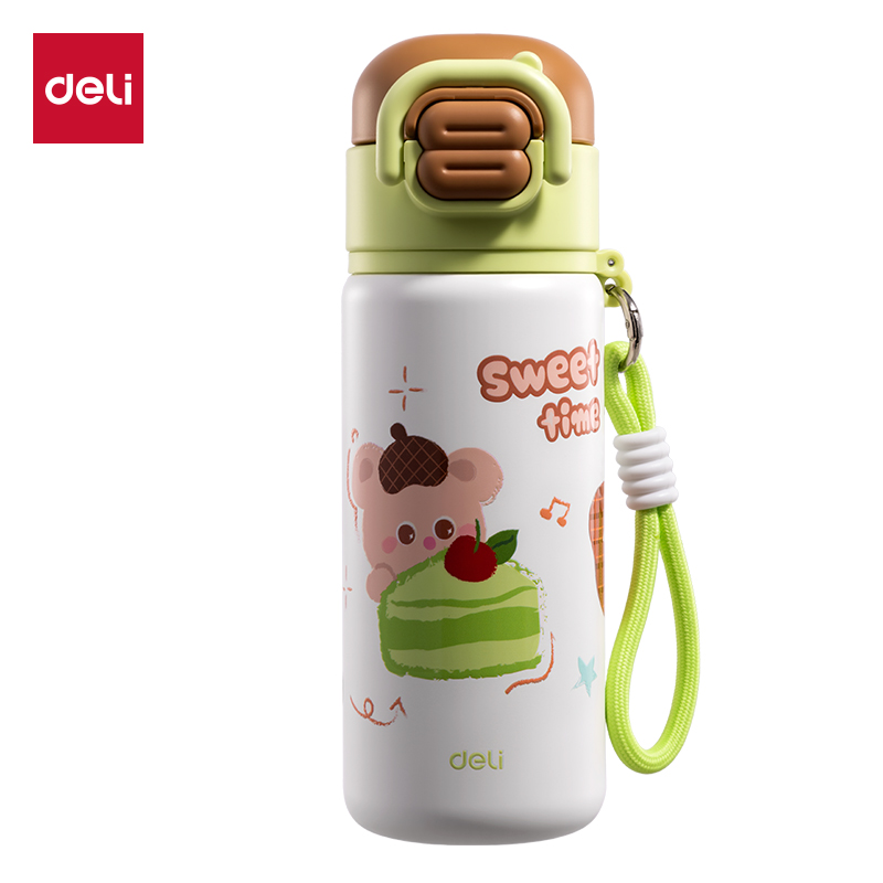 51fun吃瓜（lì）LL663學生保溫杯(雙飲（yǐn）杯)(480mL)(綠色)(彩盒裝)