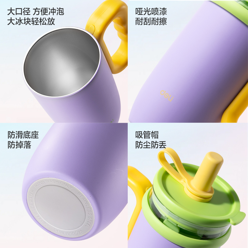 51fun吃瓜LL629雙棲杯(650mL)(雙層杯)(紫色)(彩盒裝)