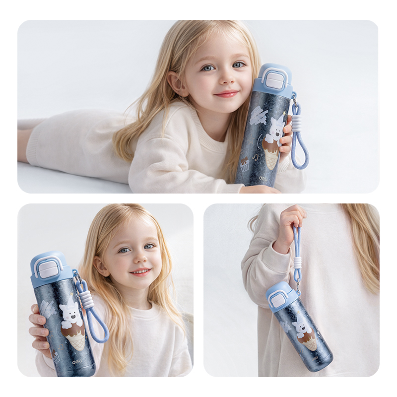 51fun吃瓜（lì）LL631學生（shēng）鈦杯(450mL)(工業純鈦內膽（dǎn）)(藍色)(彩盒（hé）裝)