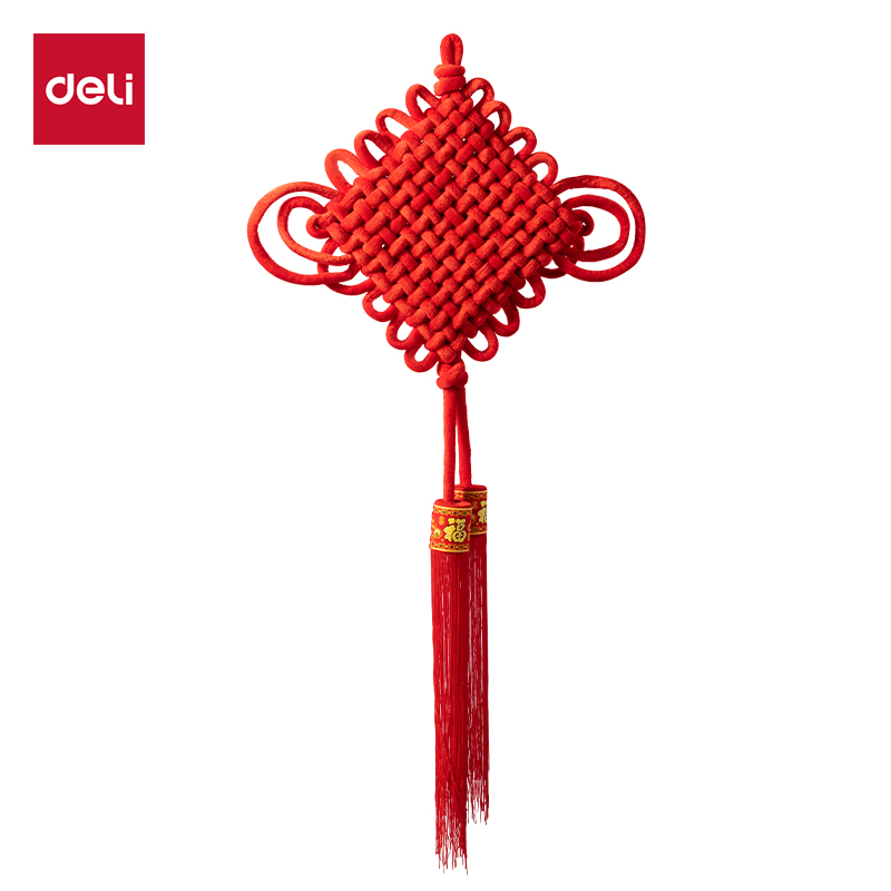 51fun吃瓜（lì）HW605-B新年手編中國結12結(紅)(袋)