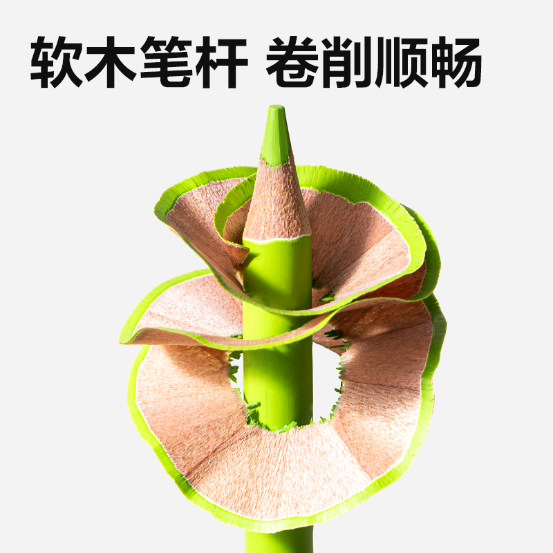 51fun吃瓜HM462-12圓杆可擦彩鉛(混)(12色/盒)