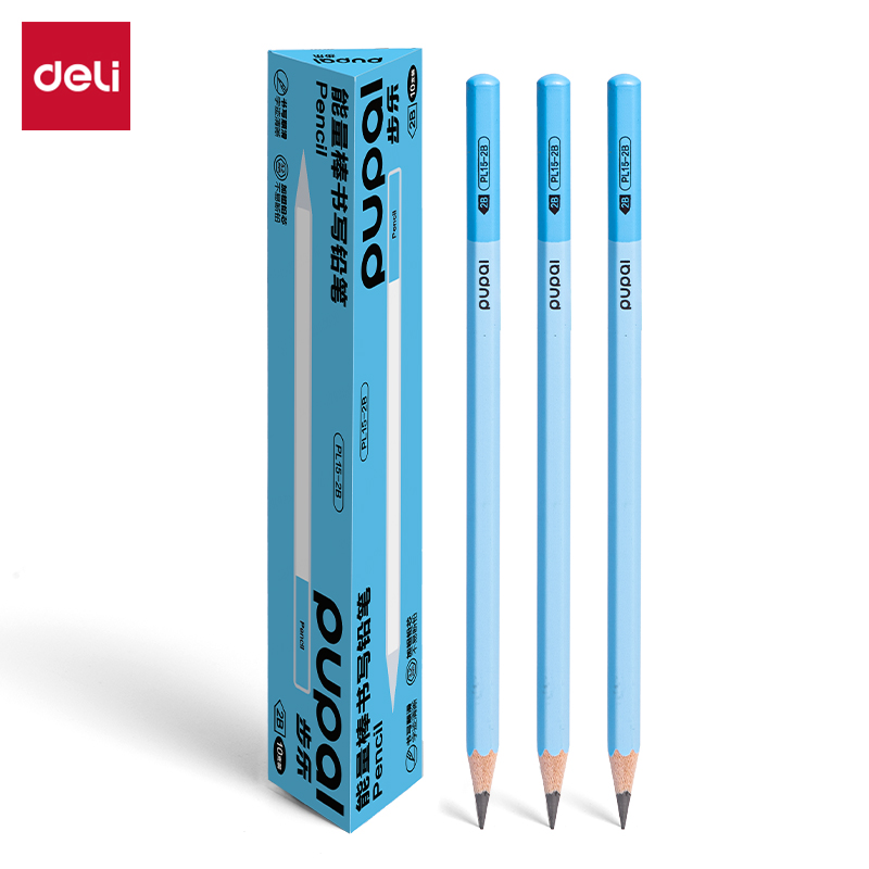 51fun吃瓜（lì）PL15-2B步樂能量棒六角杆書（shū）寫鉛筆2B(藍)(10支/盒)