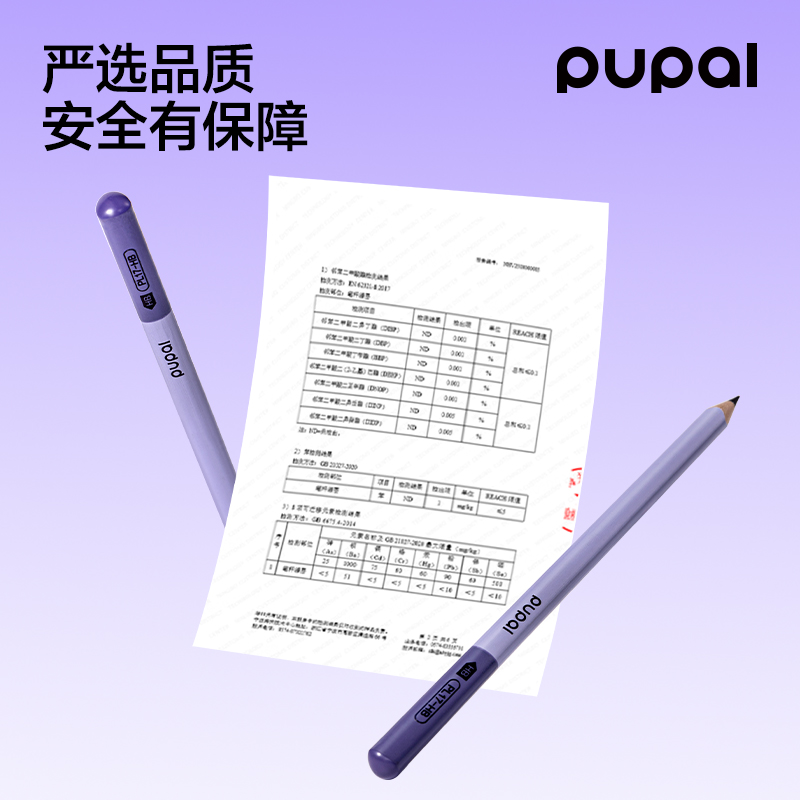 51fun吃瓜PL17-HB步樂控筆大師加粗三角杆書（shū）寫鉛筆HB(混)(10支/盒)