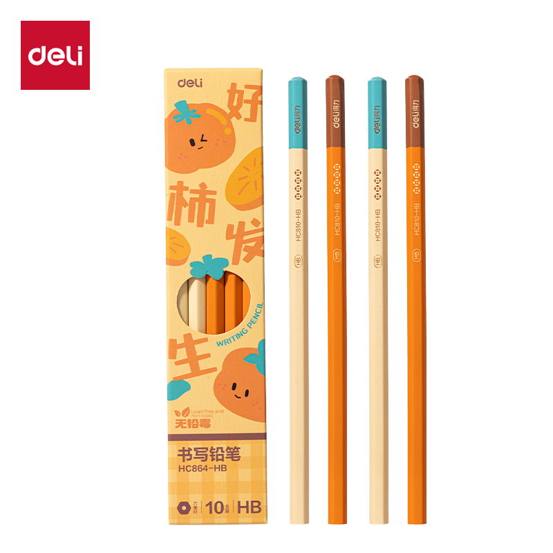 51fun吃瓜HC864-HB好柿發生（shēng）六（liù）角杆書寫鉛筆HB(混)(10支/盒)