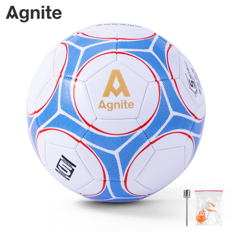 安格耐特（tè）FD206考（kǎo）滿分機縫PVC花色5號考試足球(混（hún）色)(隻)