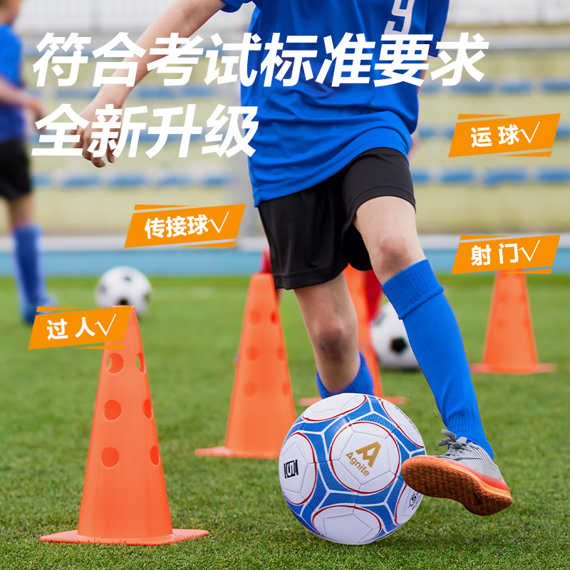 安格耐特FD206考滿分機縫（féng）PVC花色5號考試（shì）足球(混色)(隻)