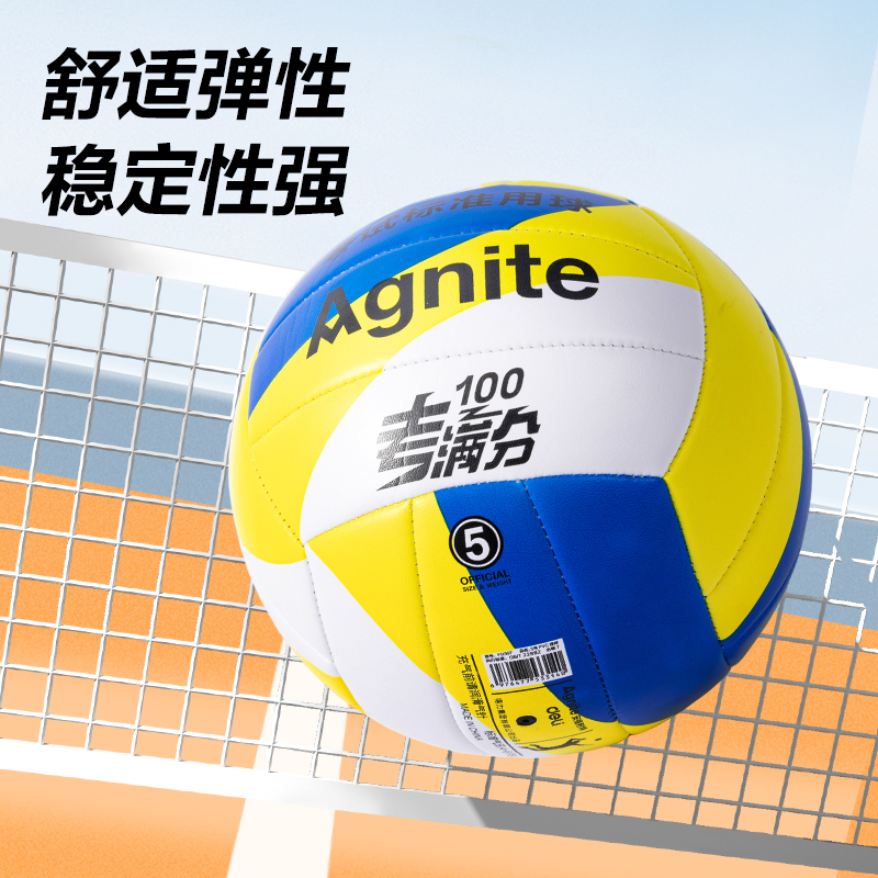 安格耐（nài）特FD307考滿分機縫PVC花色5號考試（shì）排球(混)(隻)