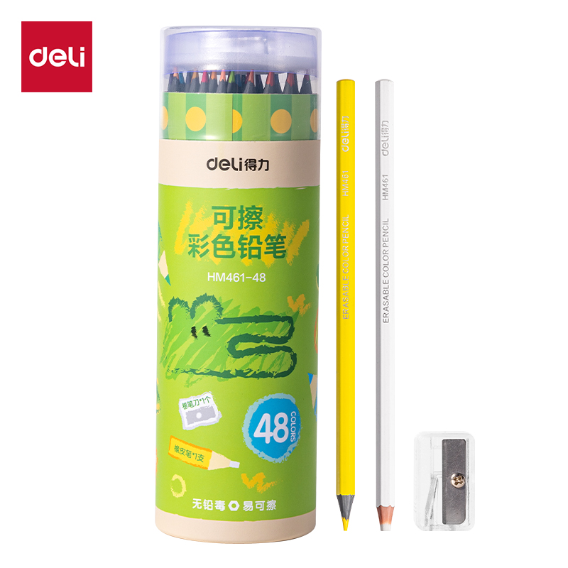 51fun吃瓜（lì）HM461-48六角杆可擦彩鉛(混)(筒)