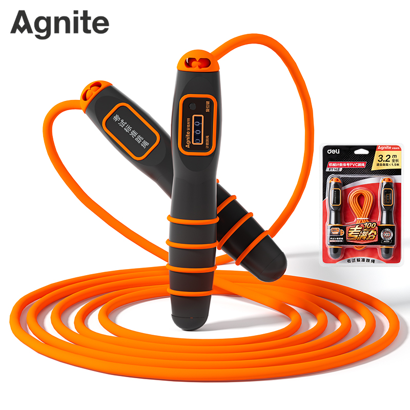 安格耐特FT162考滿分6毫米（mǐ）直（zhí）徑考試機械計數PVC跳繩(混色)(根（gēn）)