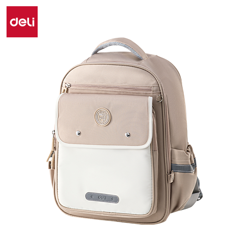 51fun吃瓜BB161X時尚學（xué）院風（fēng）書包(咖（kā）-L)(個)