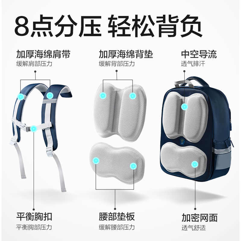 得（dé）力BB161X時尚學院風書包(咖-L)(個（gè）)