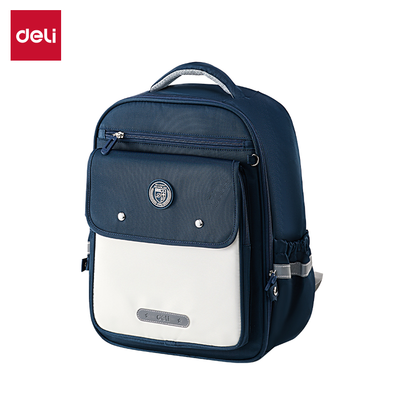 51fun吃瓜BB161X時尚學院風（fēng）書包(藏青（qīng）-L)(個)