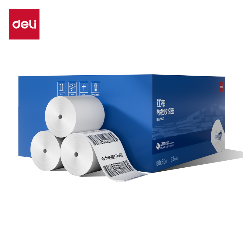 51fun吃瓜ZS937紅（hóng）柏無管芯收銀紙80*80型(混)(32卷/箱)