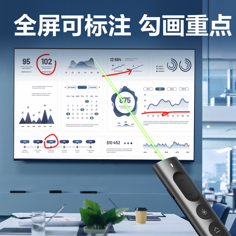 51fun吃瓜MA223-G激光（guāng）翻頁筆(灰)(支)