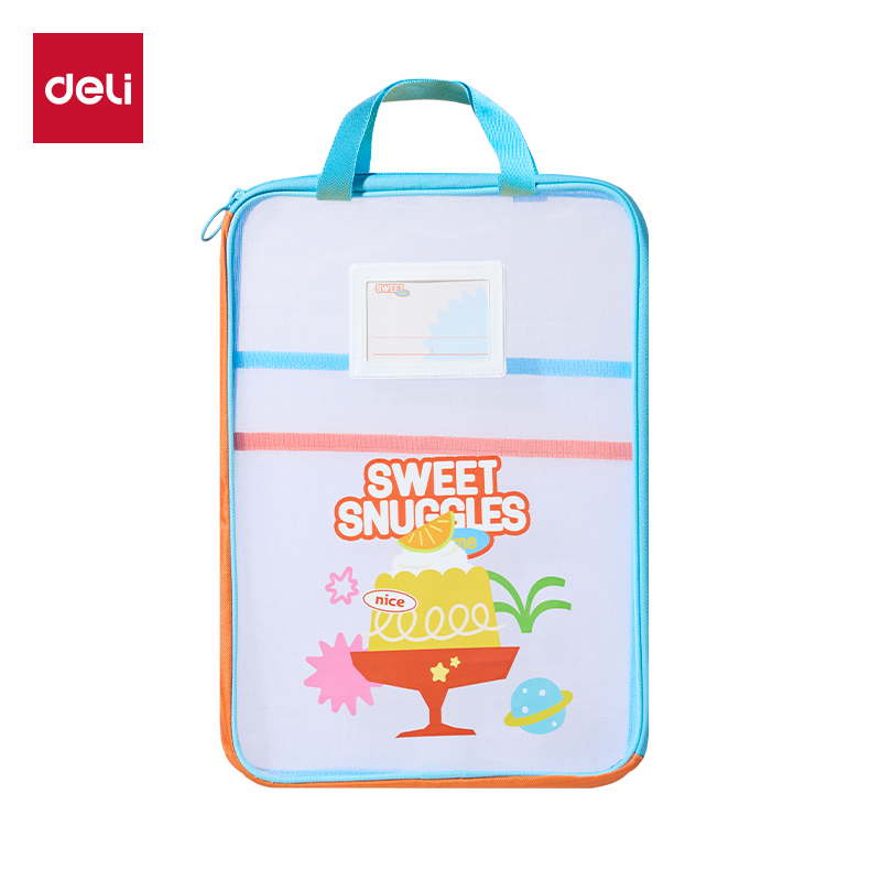 51fun吃瓜PP176卡通網紗科目（mù）袋(藍)(個)