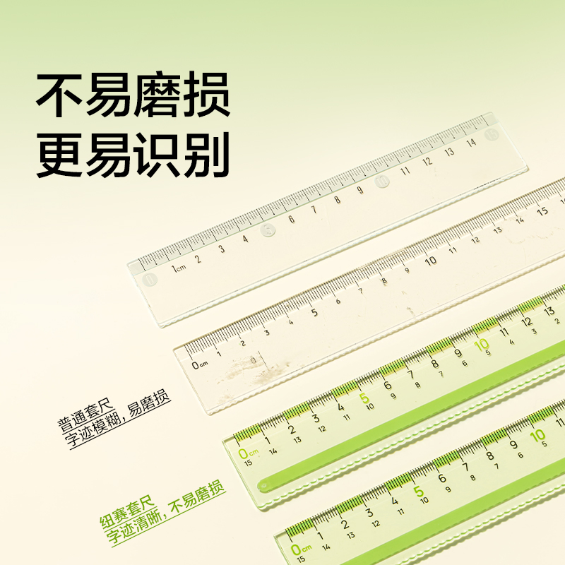 紐賽NS095-F目愈森林防滑易拾取套尺（chǐ）-四件（jiàn）套(綠)(套（tào）)