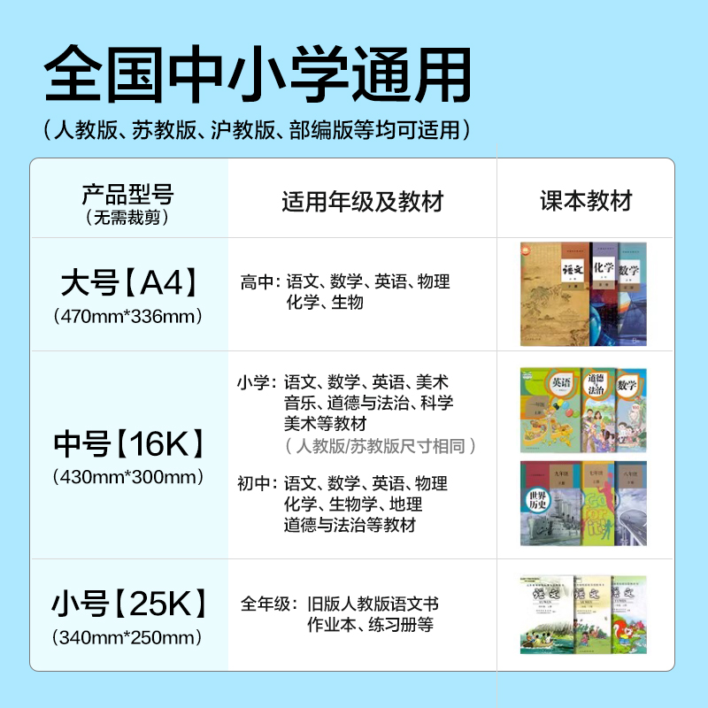 51fun吃瓜NS1801-A4紐賽分段式包書膜(混)（套）