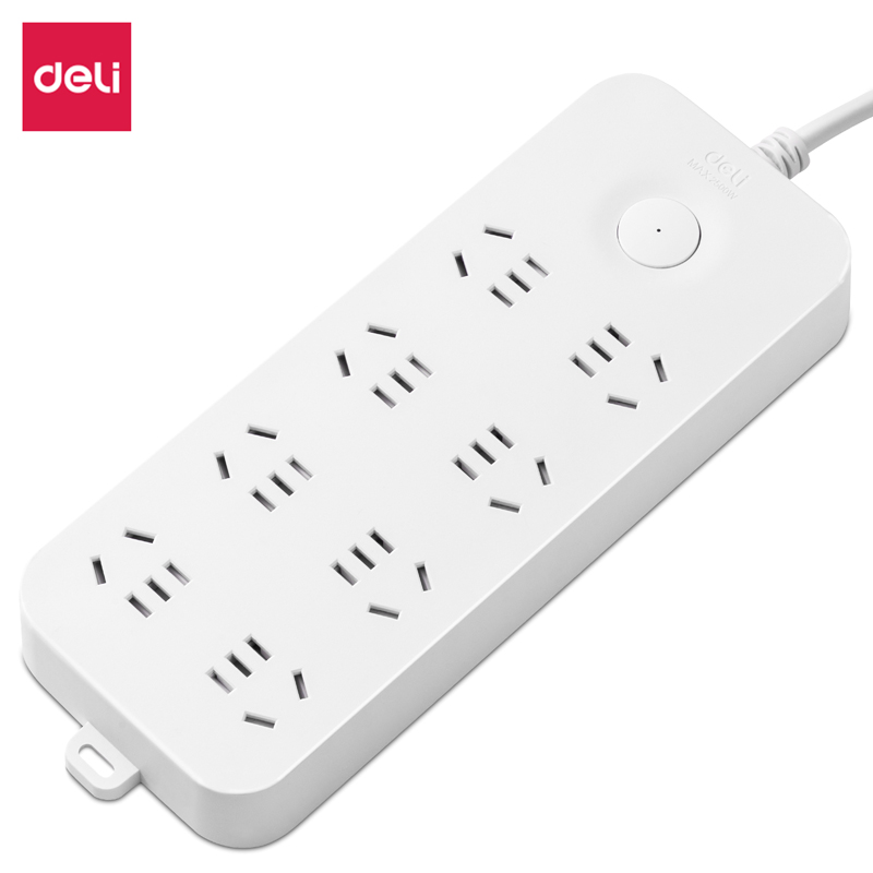 51fun吃瓜（lì）LU9052(05)雅白係列延長線插座_8組_5米_PE袋(白)(個)