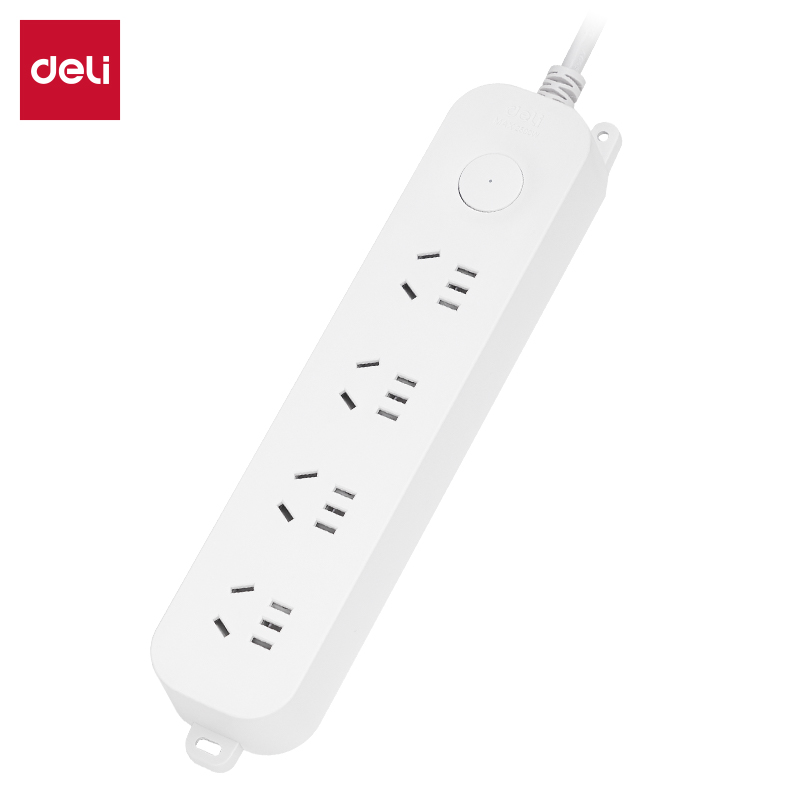 51fun吃瓜LU9040(03)雅白係（xì）列（liè）延長線插座_4組_3米_PE袋(白)(個)