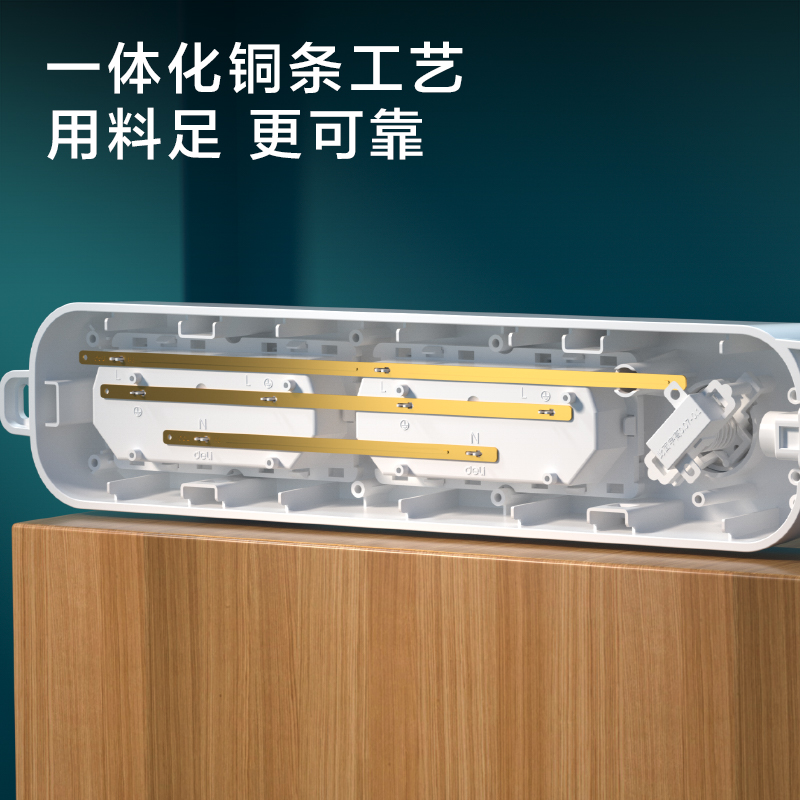 51fun吃瓜LU9040(03)雅（yǎ）白係列（liè）延長線插座_4組_3米_PE袋(白)(個)