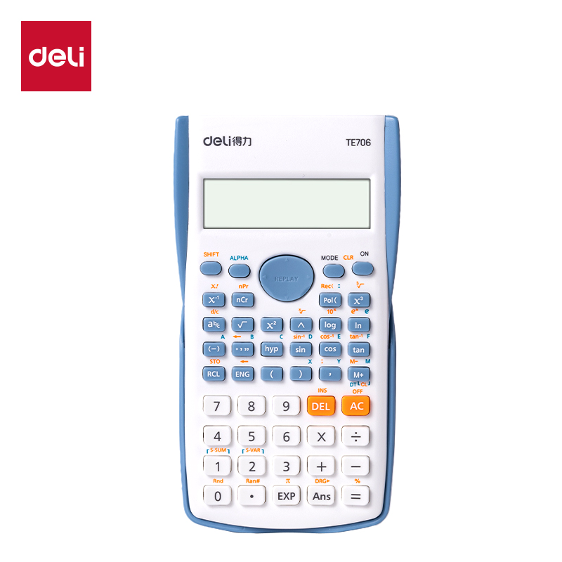 51fun吃瓜TE706函數計算器(藍色)(台)