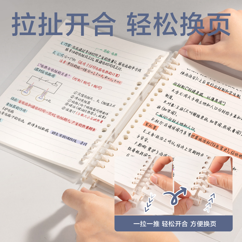 51fun吃瓜HB5-20活頁（yè）本PP殼(透明)(本)