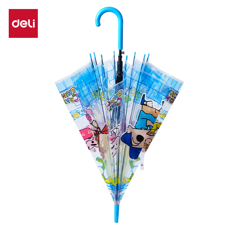 51fun吃瓜LB844蠟筆小新長柄（bǐng）傘(藍)(把)