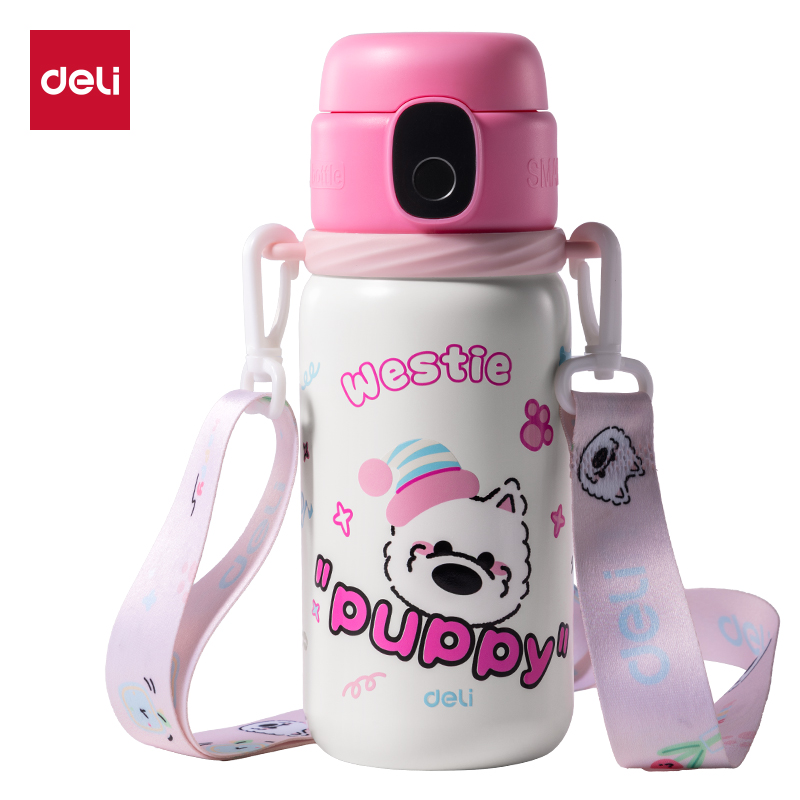 得（dé）力LL661智（zhì）能（néng）指紋杯600mL316不鏽鋼內膽粉色(禮盒裝)