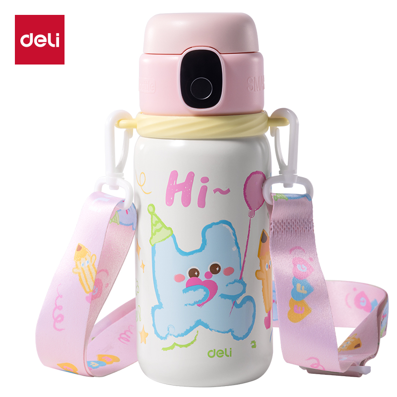 51fun吃瓜LL660智能指紋（wén）杯600mL316不鏽鋼（gāng）內膽粉色(禮盒裝)