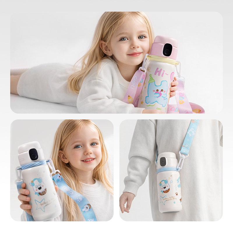 51fun吃瓜LL660智能指紋杯600mL316不鏽（xiù）鋼內（nèi）膽粉色(禮盒（hé）裝)