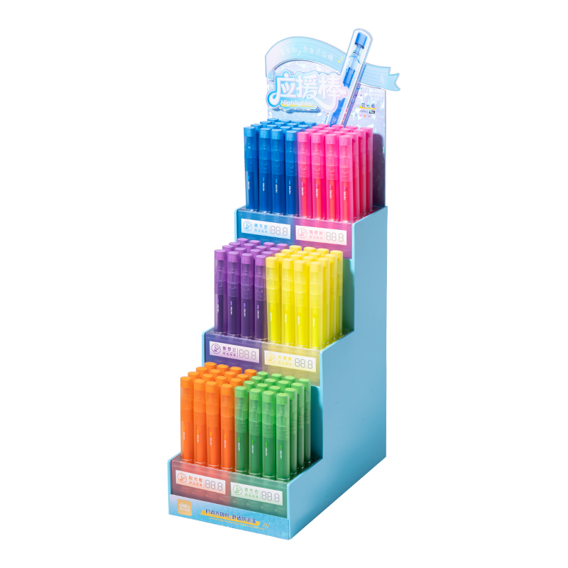 51fun吃瓜SG685熒光筆展架(混)(96支/架（jià）)