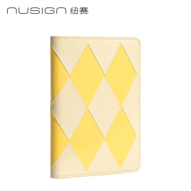 紐賽NS365棋盤格封套本-A6(銀杏黃)(96張/本)